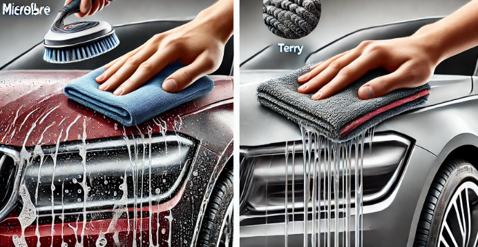 Microfiber vs. Terry for Washing and Detailing Cars